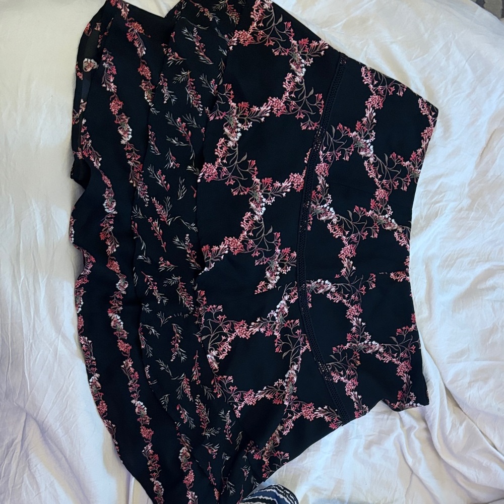 Floral Black and Pink skirt